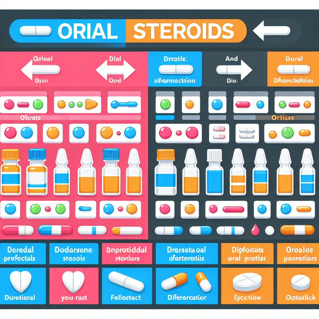 otros esteroides orales: comparativa directa