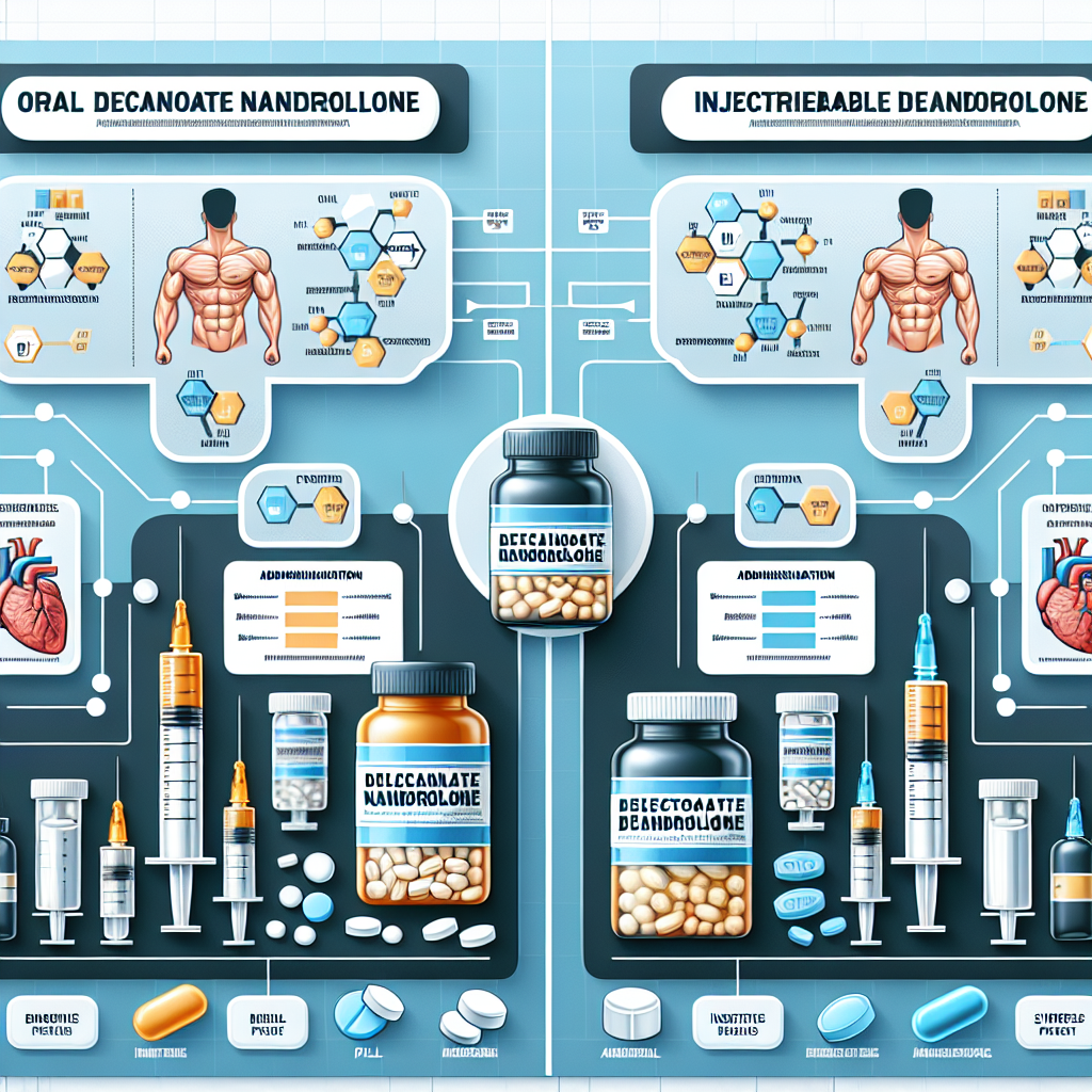 Diferencias entre Decanoato de nandrolona oral e inyectable
