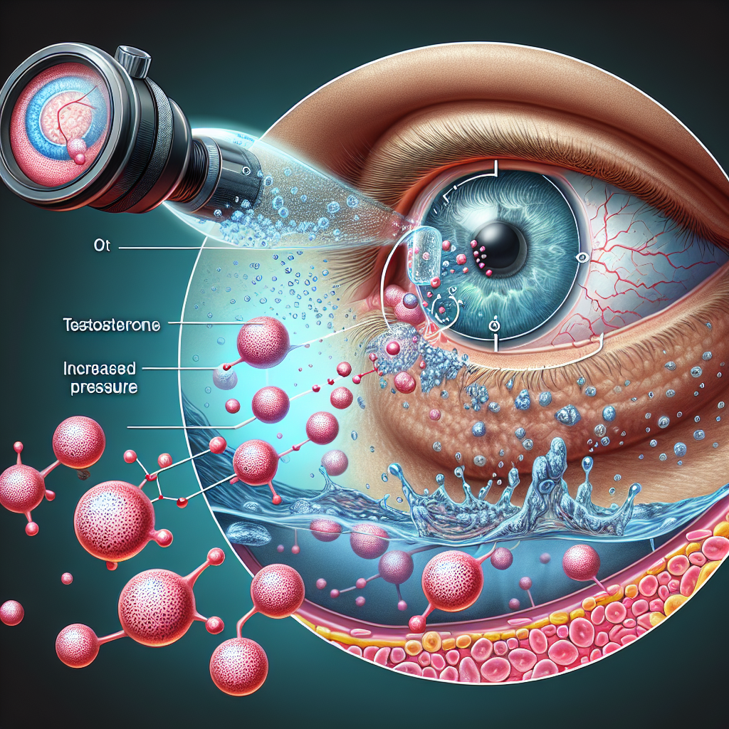Suspensión acuosa de testosterona y cambios en la presión ocular