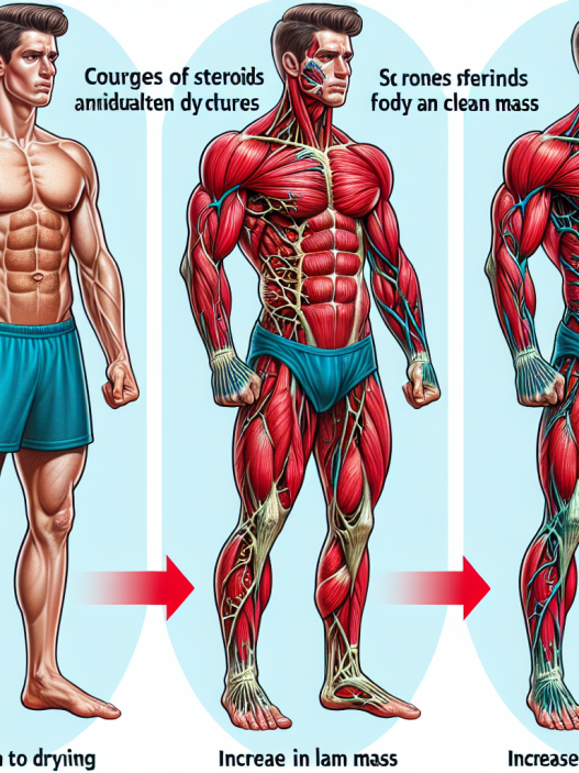 Cómo cambia la vascularización con Cursos de esteroides para secado y modelado corporal (aumento de masa magra)