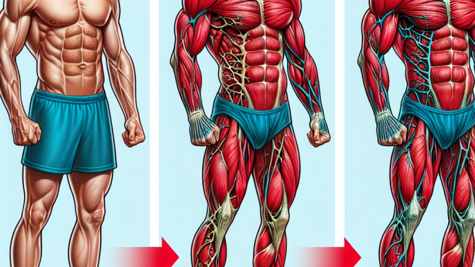 Cómo cambia la vascularización con Cursos de esteroides para secado y modelado corporal (aumento de masa magra)