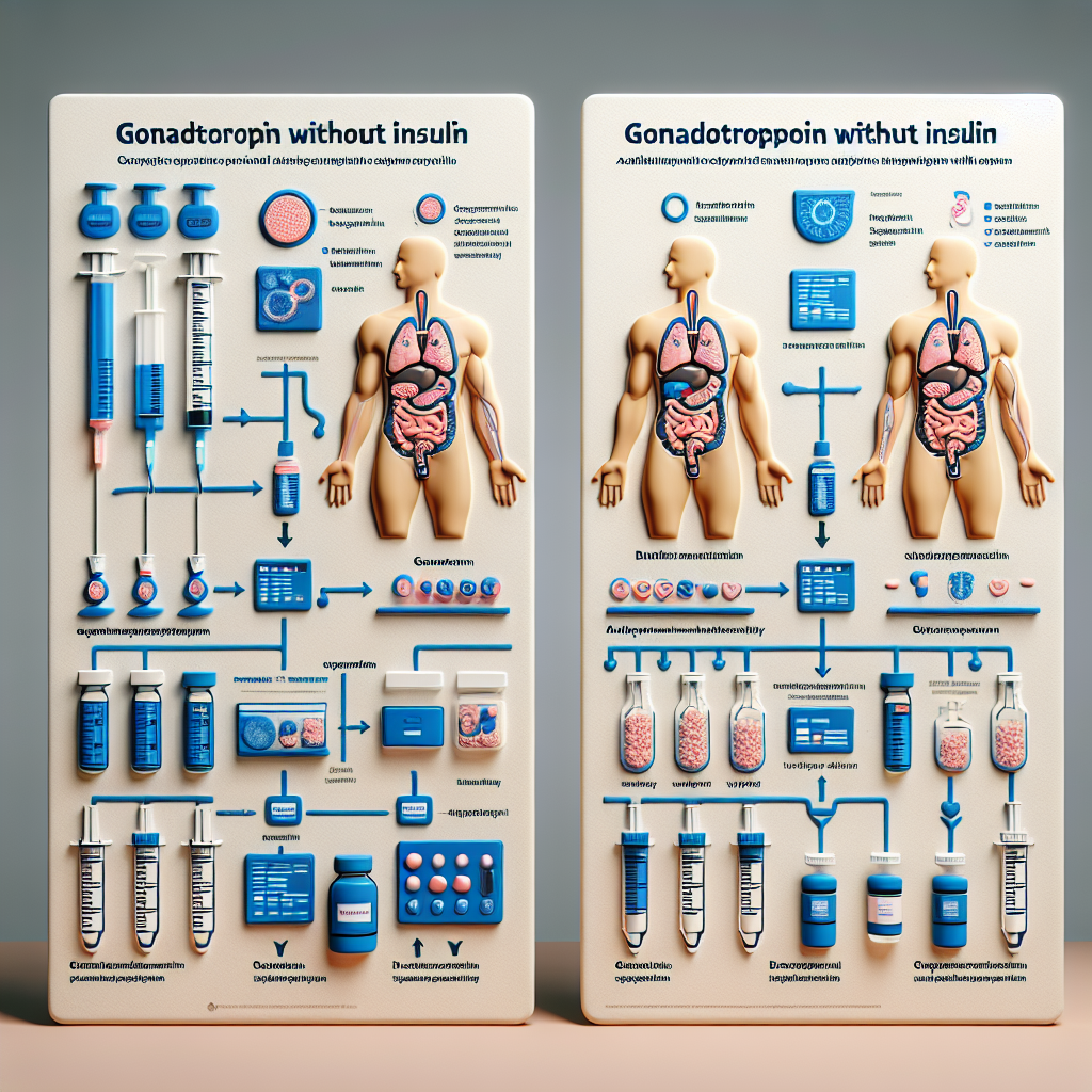 Diferencias en resultados al usar Gonadotropina con y sin insulina