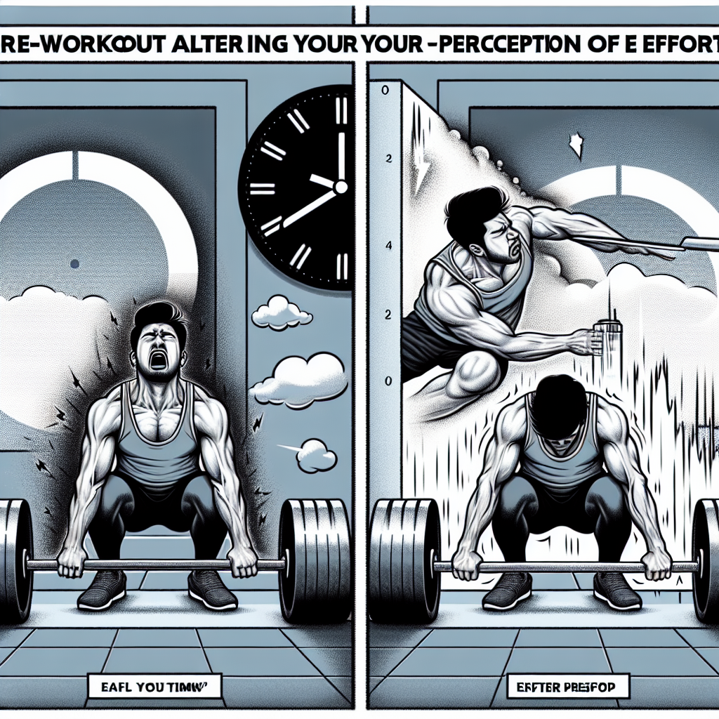 ¿Puede Pre-Entrenamiento alterar tu percepción del esfuerzo?